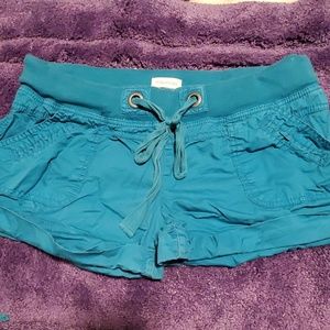 Maurices drawstring teal shorts